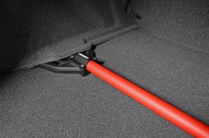 Subaru BRZ Strut Brace - Rear - Perrin Performance - Shock Tower - Red - `13-`25